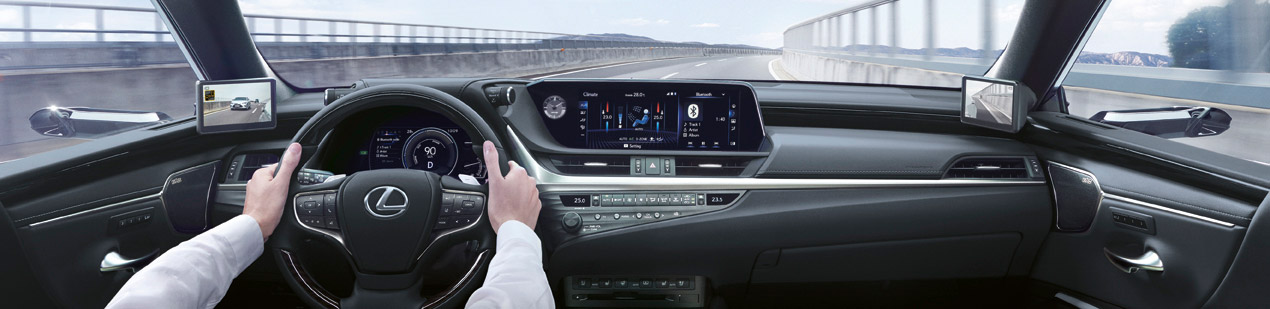 Digitale buitenspiegels voor de Lexus ES