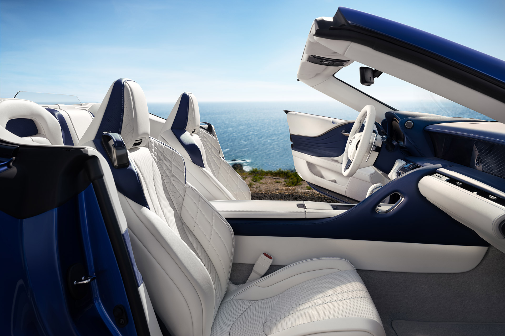 Lexus LC convertible: volledig comfort, óók in de wind
