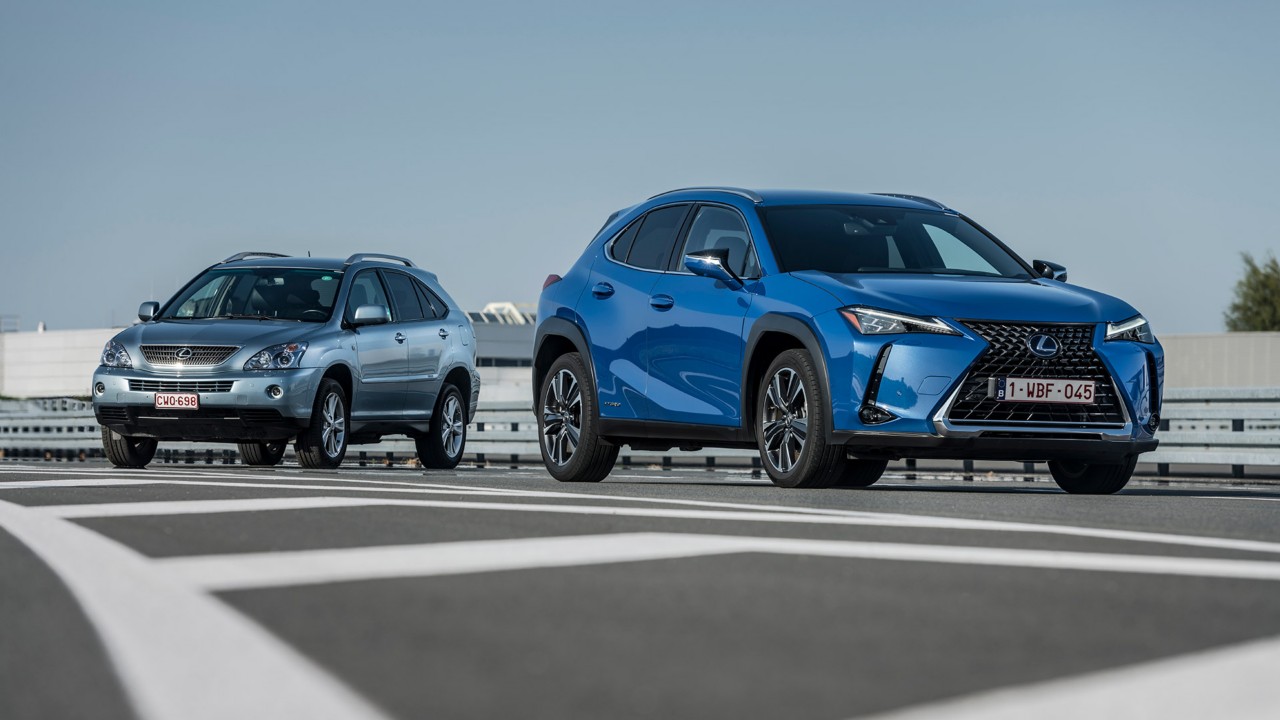 Lexus UX 250h ontmoet Lexus RX 400h: hybride technologie