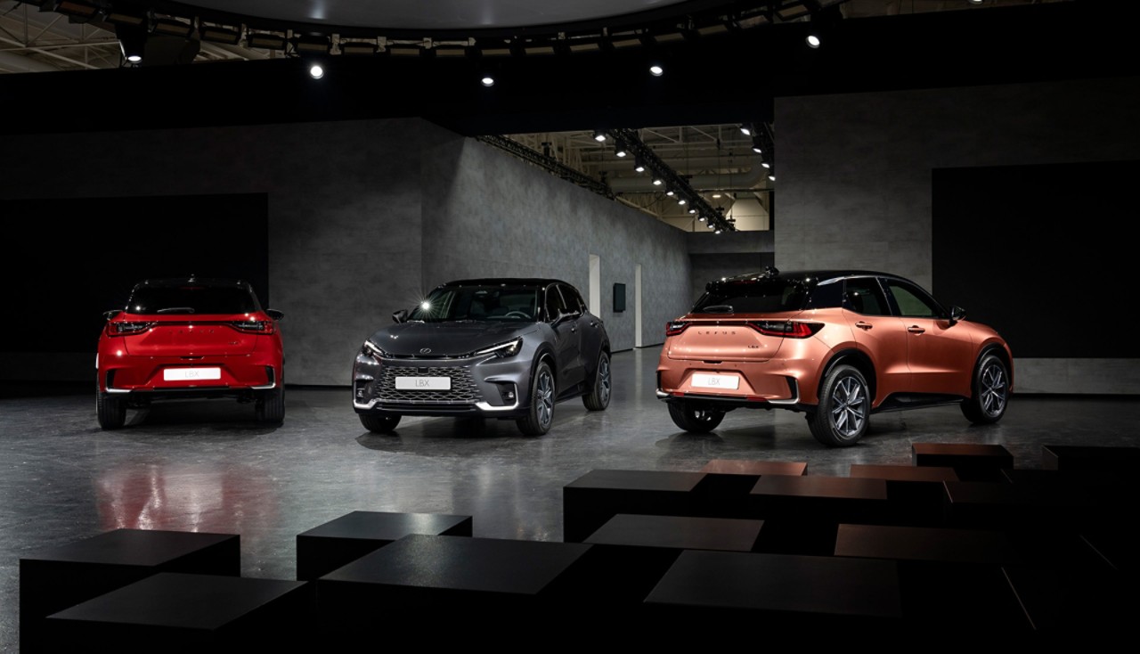 Lexus LBX, exterieur, range, WP, Milaan