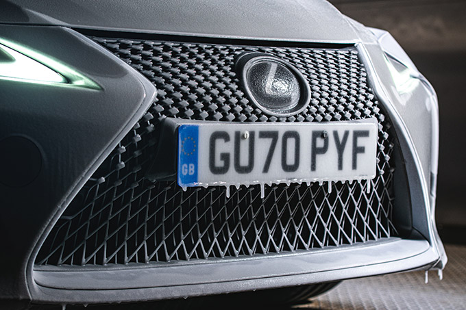 Lexus LC Convertible, exterieur, voorkant, grille, detail