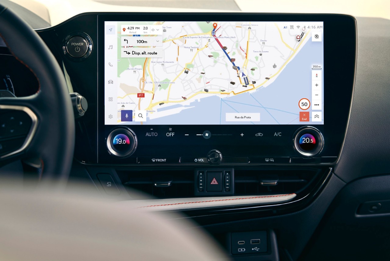 Lexus, interieur, navigatiesysteem, close up, dashboard