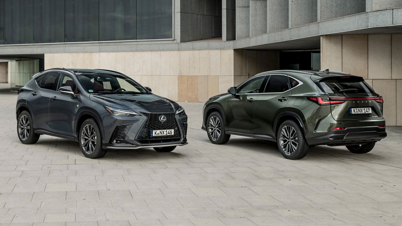 Lexus NX 450h, Plug-in Hybrid, exterieur, twee modellen, schuin voor en schuin achter