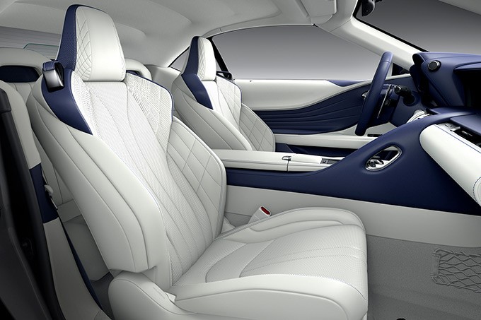 Lexus, interieur, LC, stoelen, wit