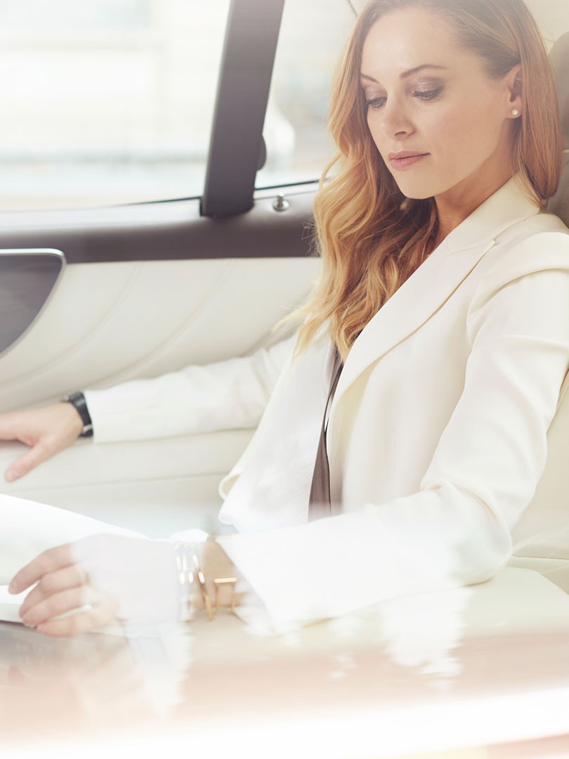 Lexus, interieur, vrouw