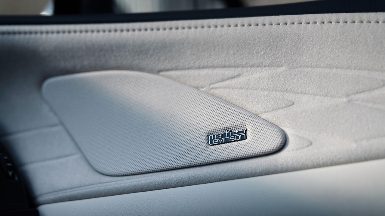 Close-up van een Mark Levinson® luidspreker in de Lexus RX