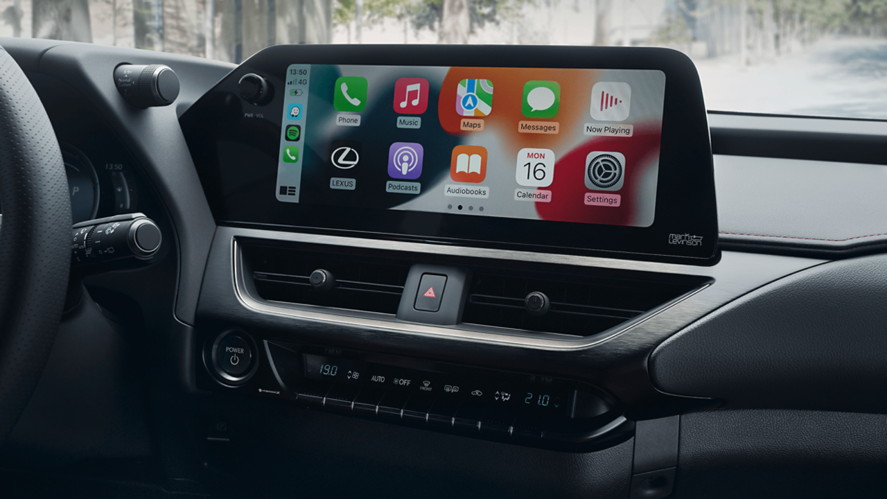 Apple CarPlay op het Lexus UX-multimediascherm