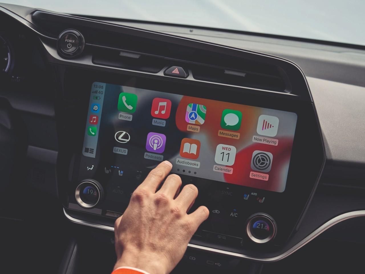 Carplay toepassen op een Lexus multimediascherm
